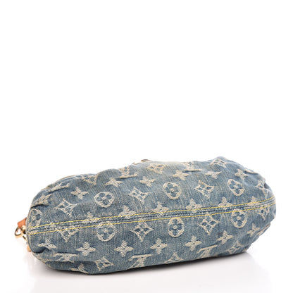 Louis Vuitton Monogram Denim Mini Pleaty Blue 4 of 13