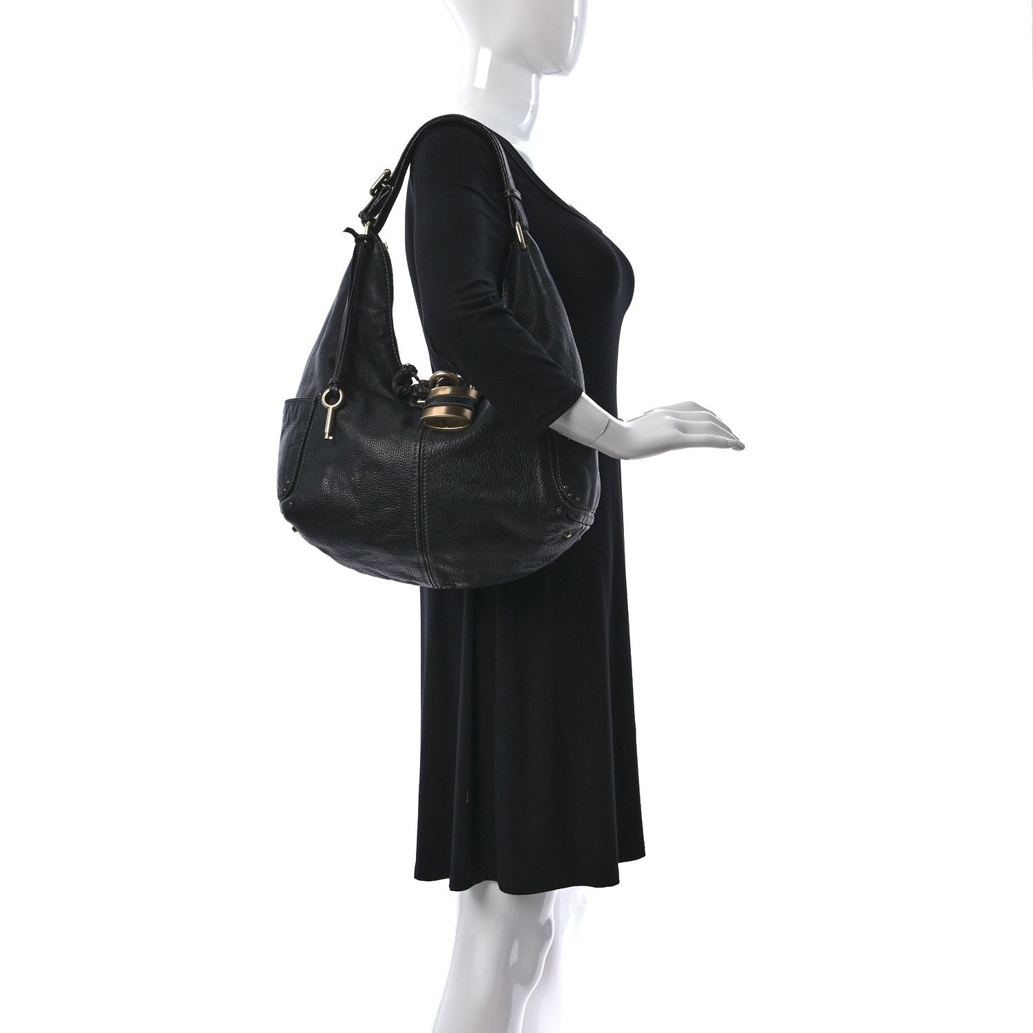 Chloe Calfskin Paddington Hobo Black 2 of 15