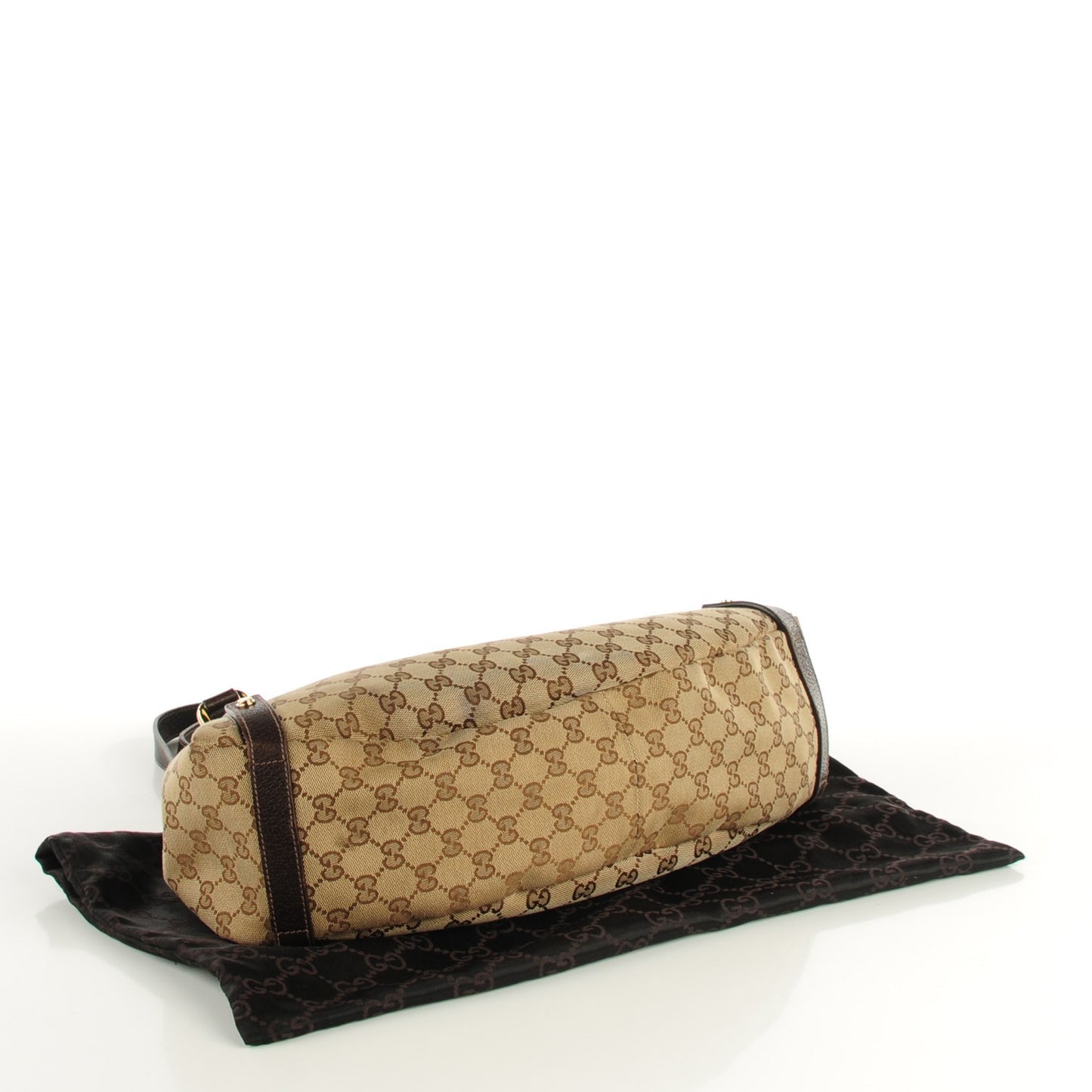 Monogram Medium Abbey Shoulder Bag Dark Brown
