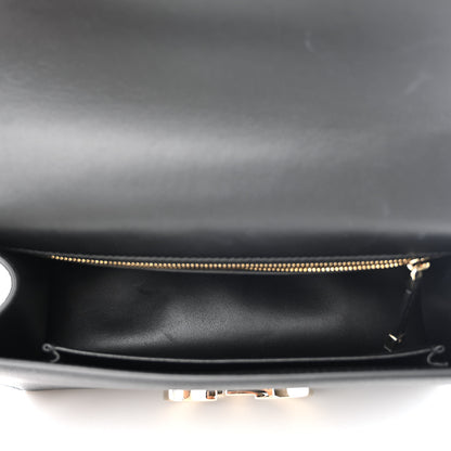 Christian Dior Grained Calfskin Embossed 30 Montaigne Chain Flap Bag Black 5 of 11