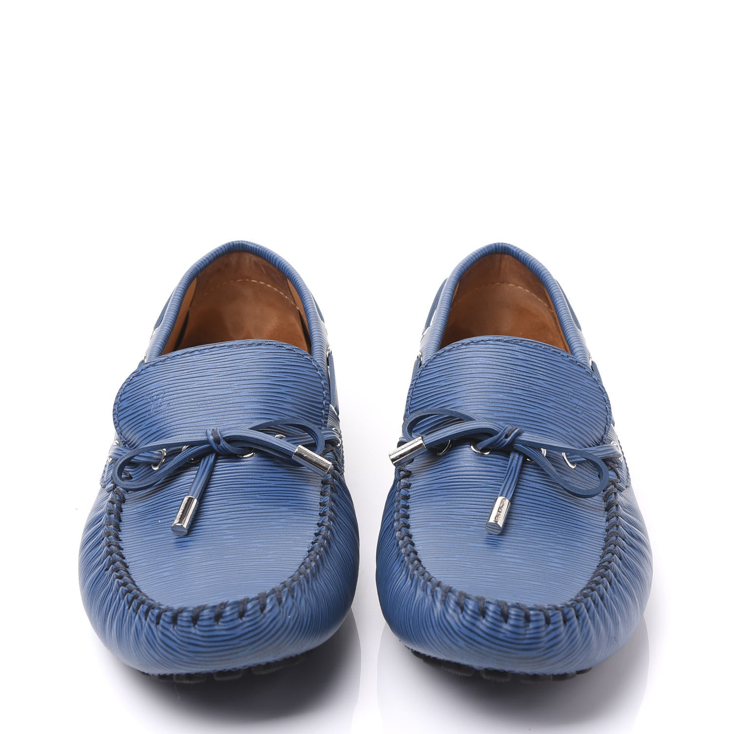 Louis Vuitton Epi Mens Moccasin Loafers 10 Blue 3 of 9