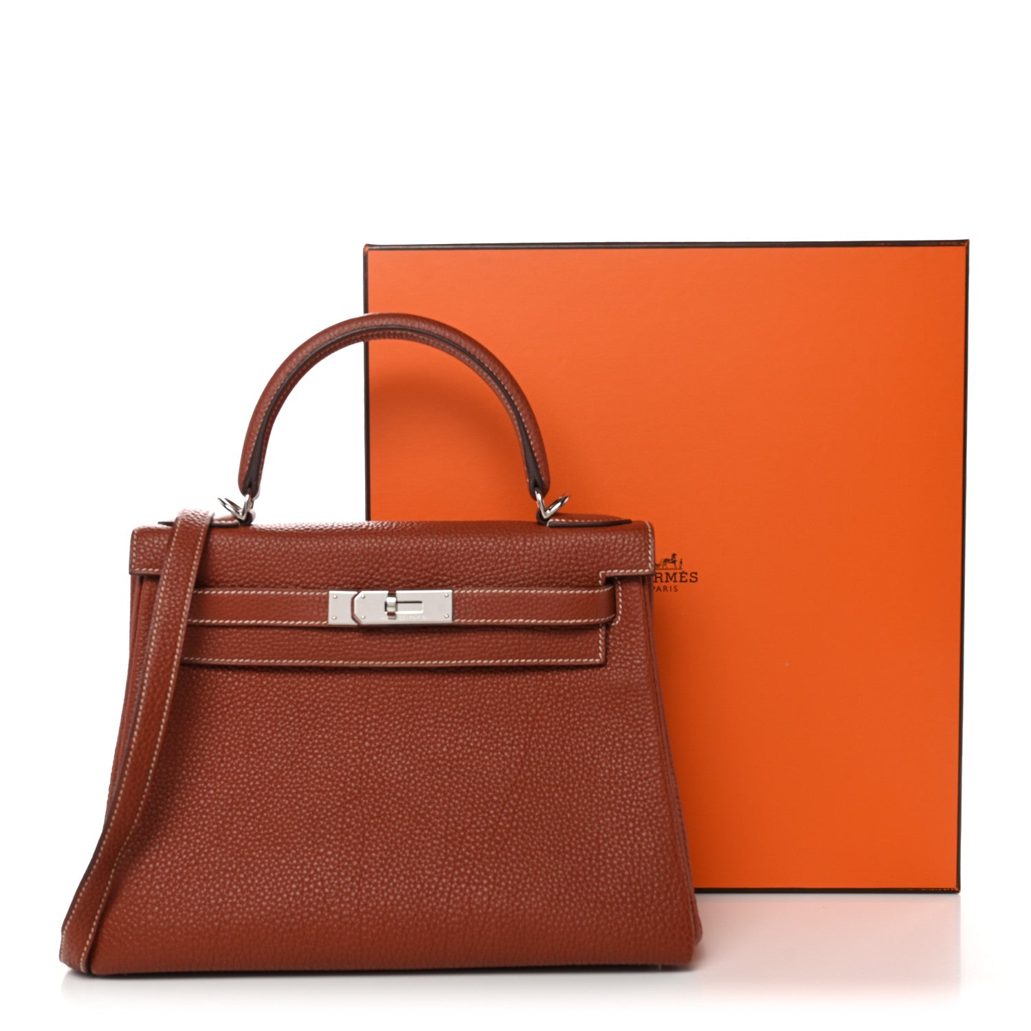 Hermes Togo Kelly Retourne 28 Sienne 13 of 13