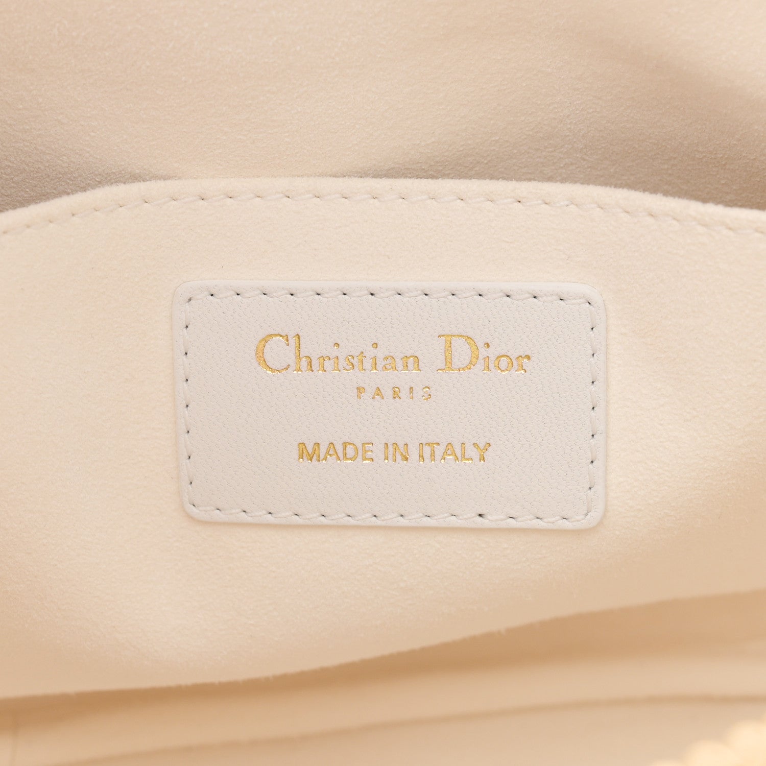 Christian Dior Lambskin Cannage Medium Dior Vibe Hobo Bag White 6 of 11