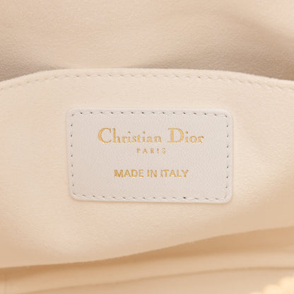 Christian Dior Lambskin Cannage Medium Dior Vibe Hobo Bag White 6 of 11