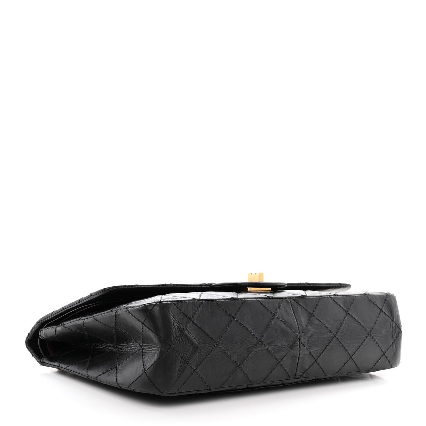 Aged Calfskin Quilted 50th Anniversary 2.55 Reissue 227 Flap Black