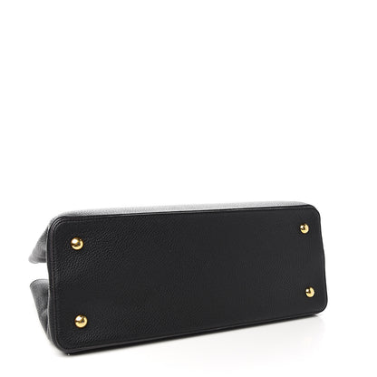 Louis Vuitton Taurillon Capucines GM Black 3 of 12