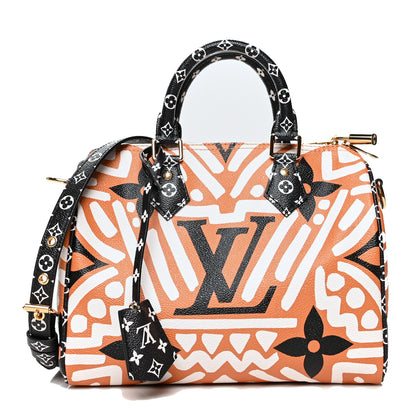 Louis Vuitton Monogram Giant Crafty Speedy Bandouliere 25 Creme Caramel 1 of 11