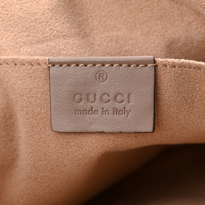 Gucci Calfskin Matelasse Small GG Marmont Chain Shoulder Bag Porcelain Rose 6 of 11