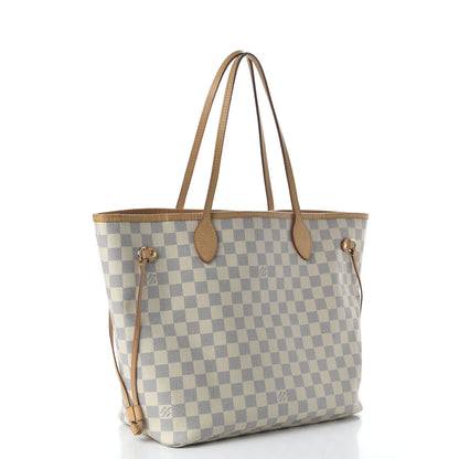 Louis Vuitton Damier Azur Neo Neverfull MM Rose Ballerine 3 of 10