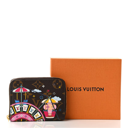 Louis Vuitton Monogram 2020 Christmas Animation Big Wheel Zippy Coin Purse Rose Ballerine 7 of 7