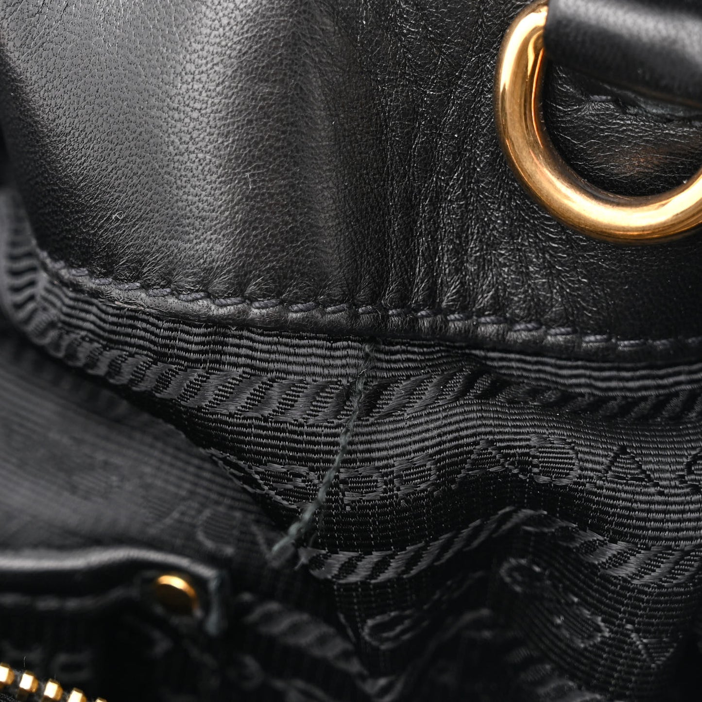 Nappa Gaufre Tote Black
