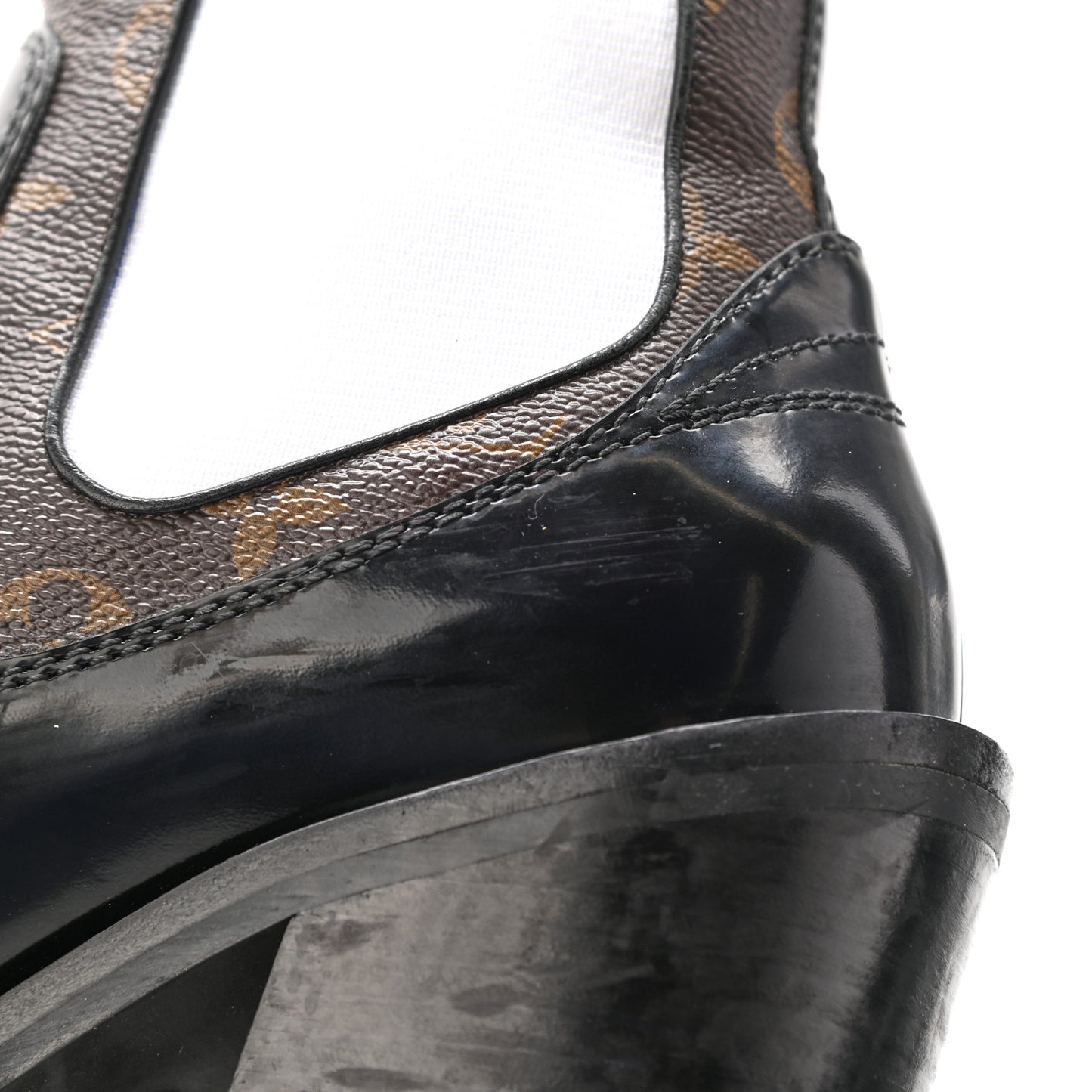 Patent Monogram Limitless Ankle Boots 39 Black
