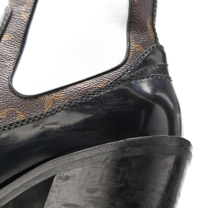 Louis Vuitton Patent Monogram Limitless Ankle Boots 39 Black 21 of 22