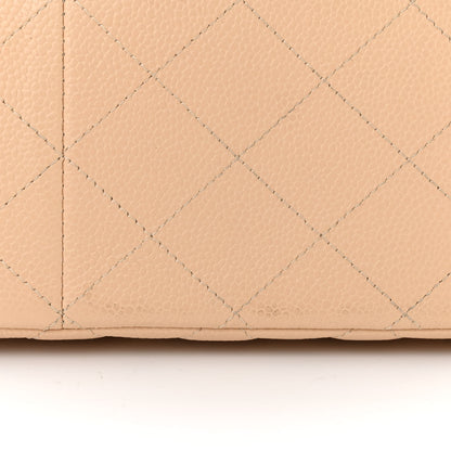 Chanel Caviar Quilted Jumbo Double Flap Beige 12 of 13