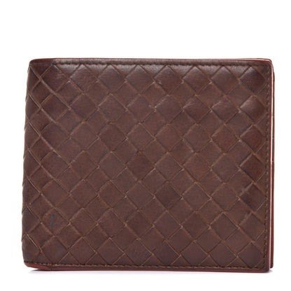 Bottega Veneta Nappa Intrecciato Bi-Fold Wallet Espresso 1 of 9