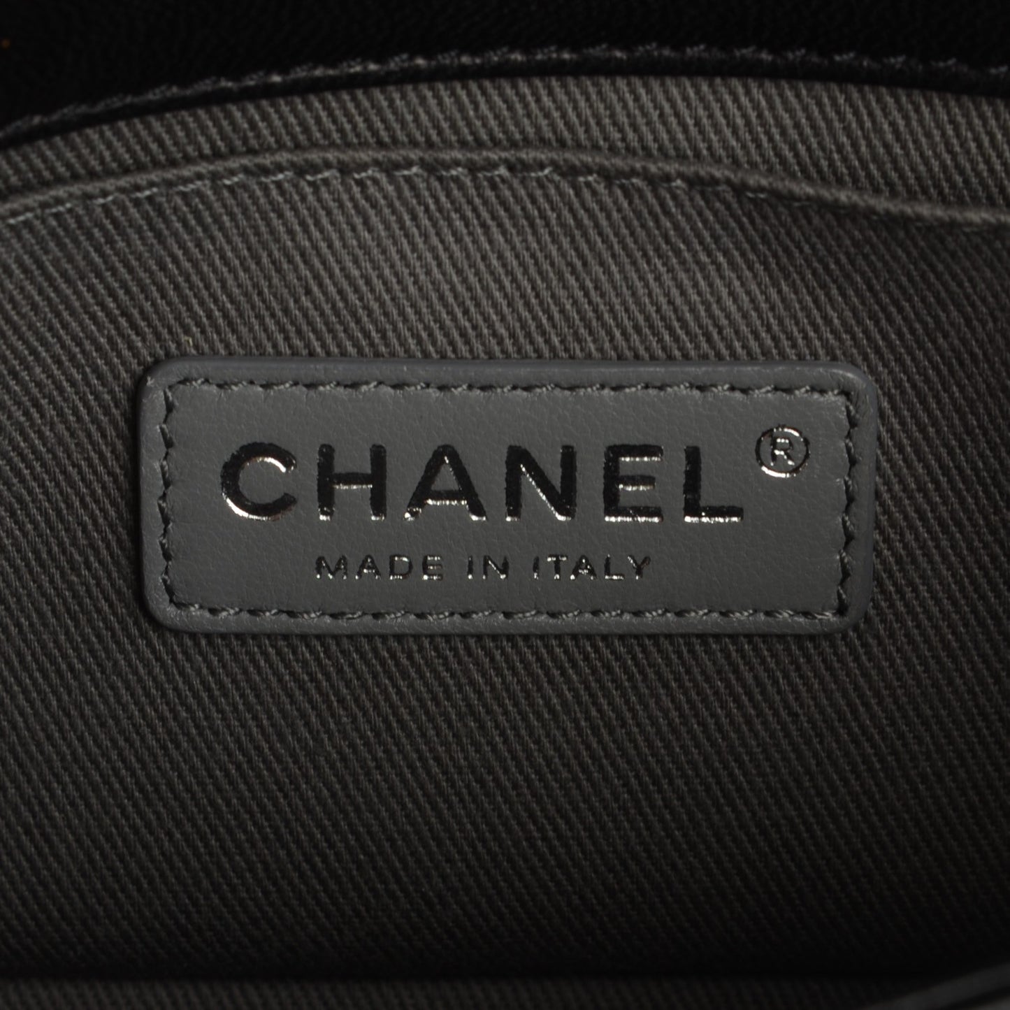 Lambskin Quilted Small Boy Flap Black