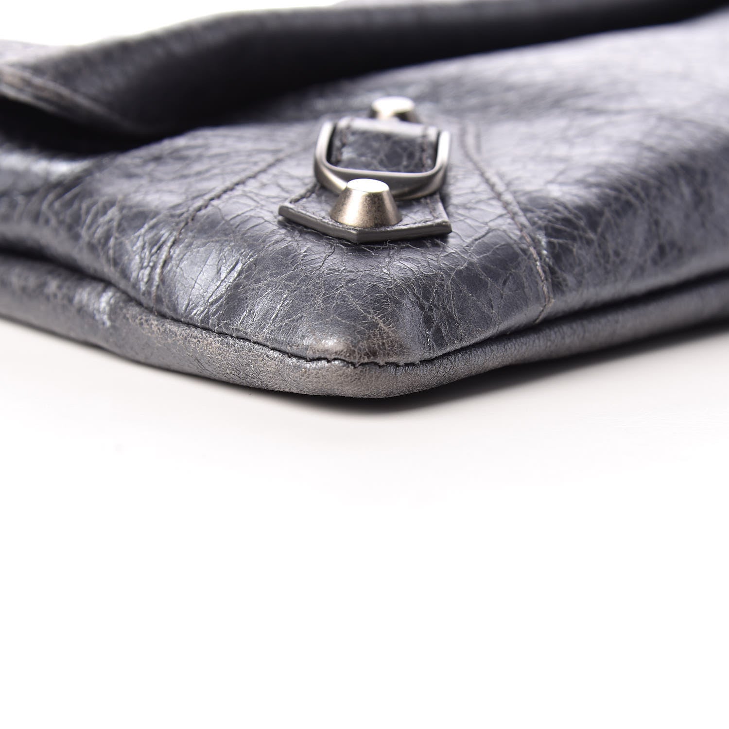 Balenciaga Agneau Envelope Clutch Gris Hematite 10 of 11