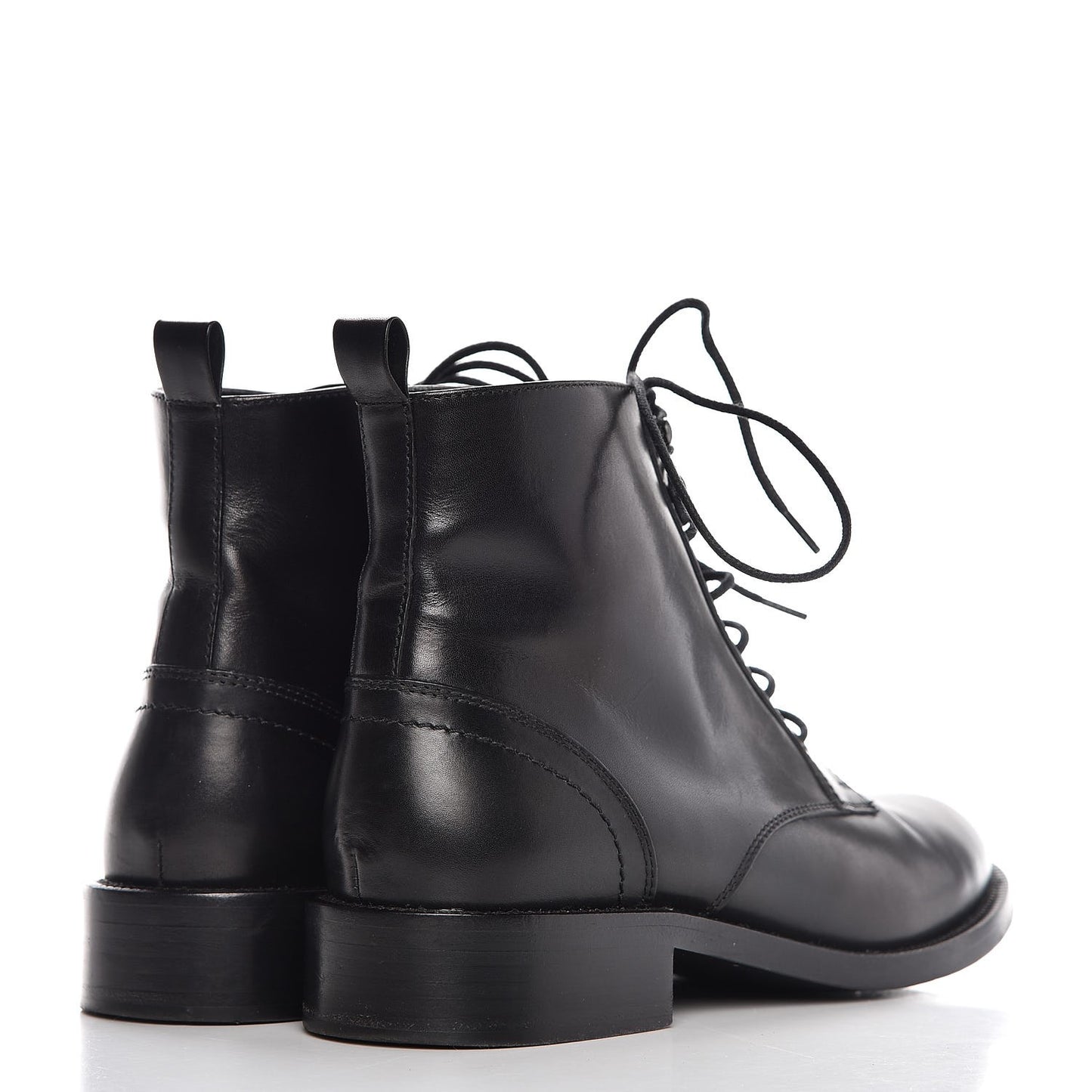 Smooth Calfskin Ankle Boots 37 Black