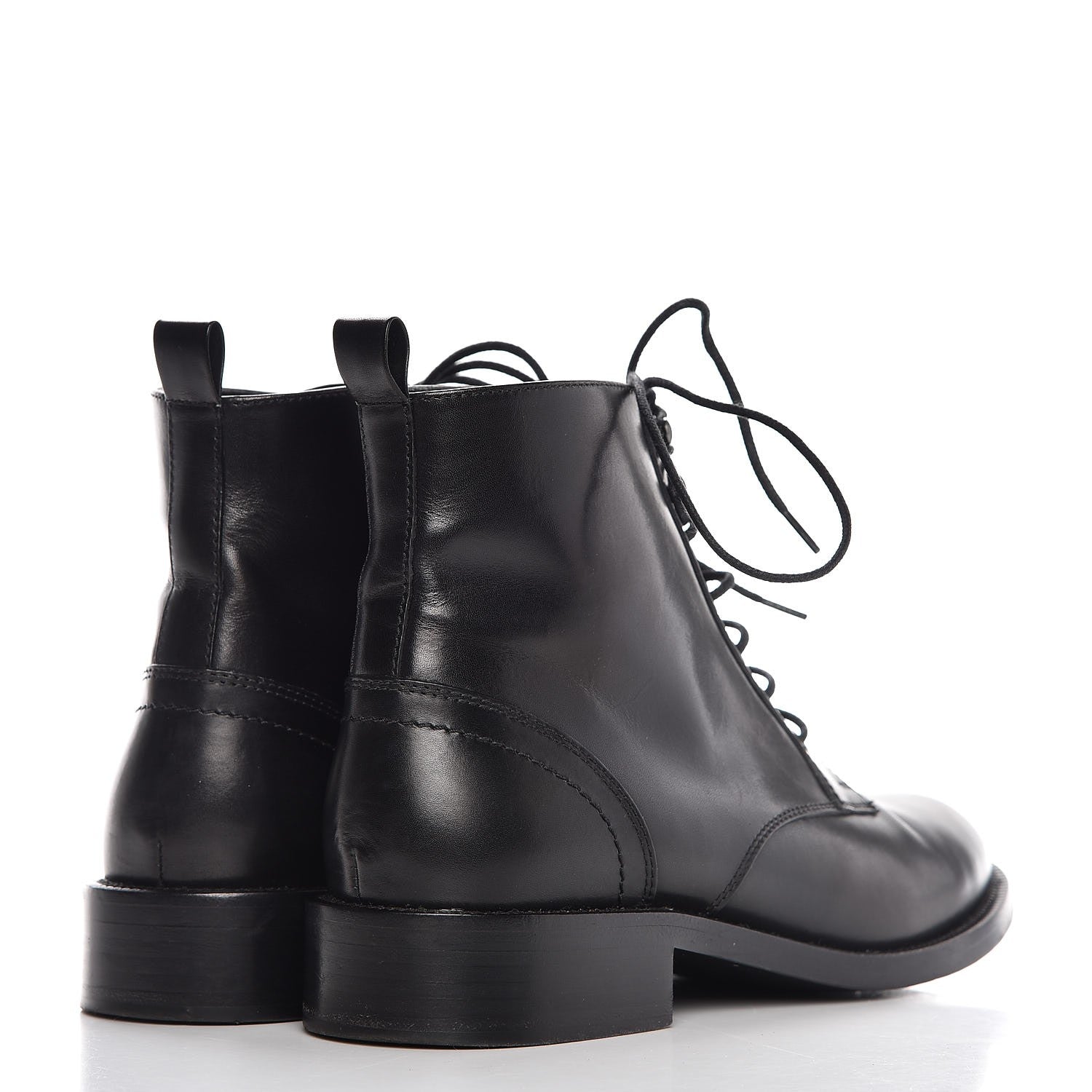 Saint Laurent Smooth Calfskin Ankle Boots 37 Black 4 of 10