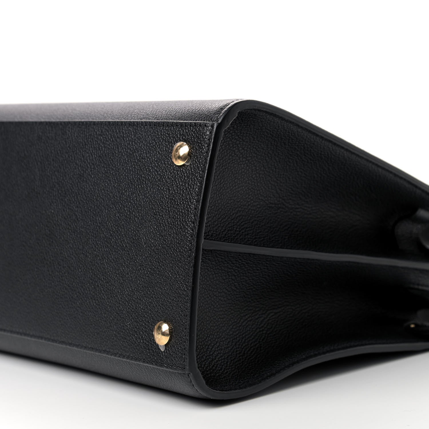 Burberry Grainy Calfskin Medium Title Bag Black 7 of 7