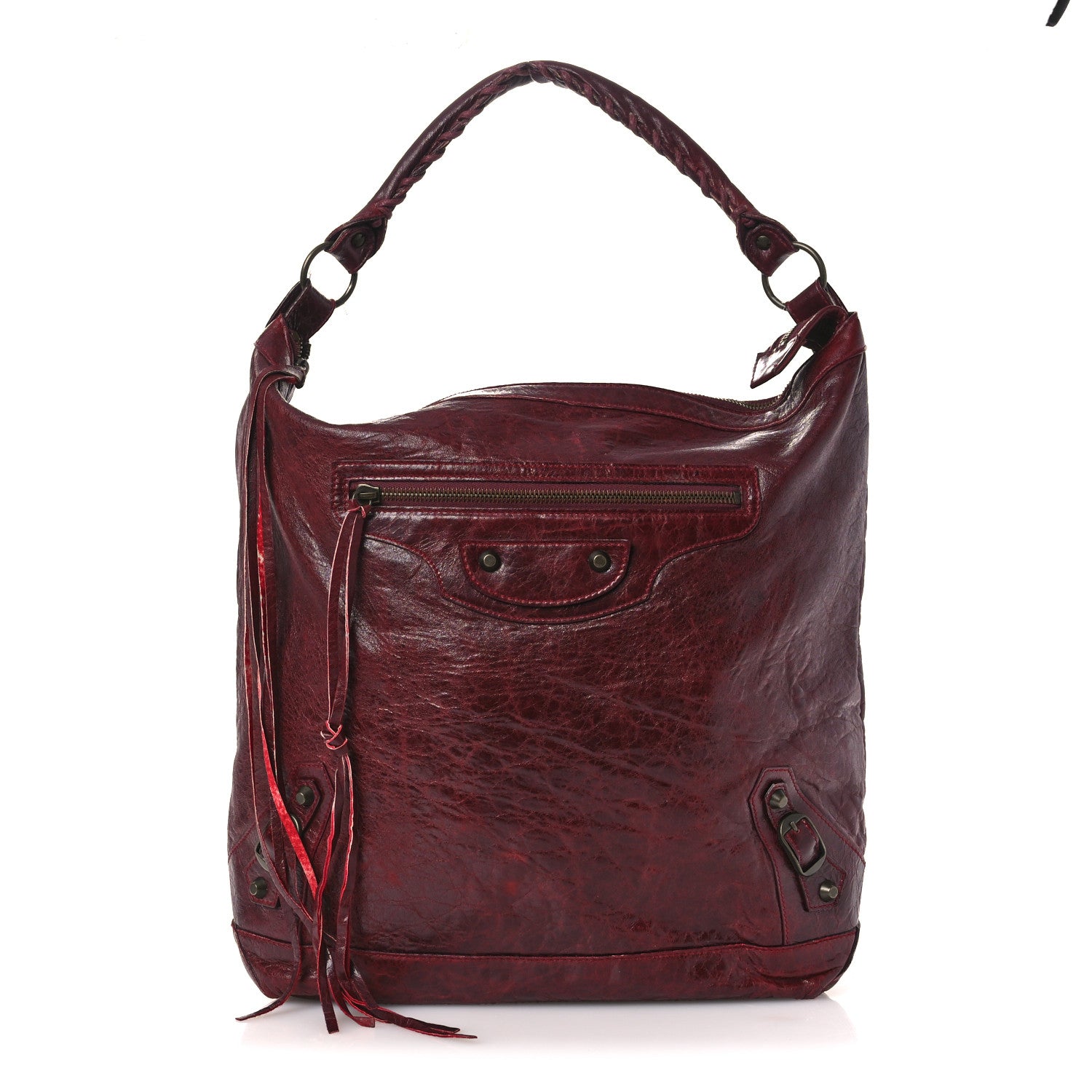 Balenciaga Agneau Classic Hardware Day Hobo Rouge Grenat 1 of 15