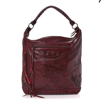 Balenciaga Agneau Classic Hardware Day Hobo Rouge Grenat 1 of 15