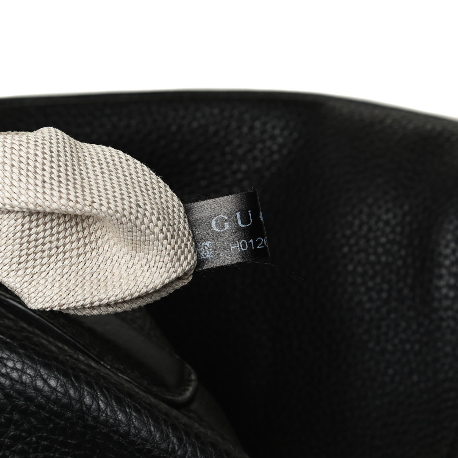 Gucci Pebbled Calfskin Medium Soho Shoulder Bag Black 10 of 13