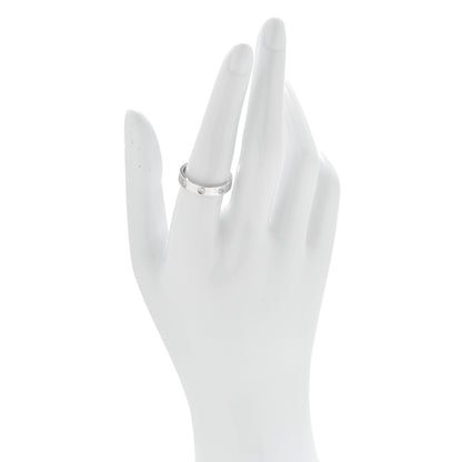 Cartier 18K White Gold 8 Diamond 4mm Wedding Band LOVE Ring 55 7.25 2 of 6
