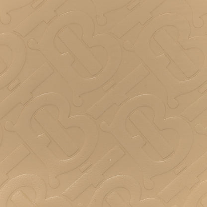 Burberry Calfskin Embossed Monogram Camera Chain Bag Honey 8 of 13