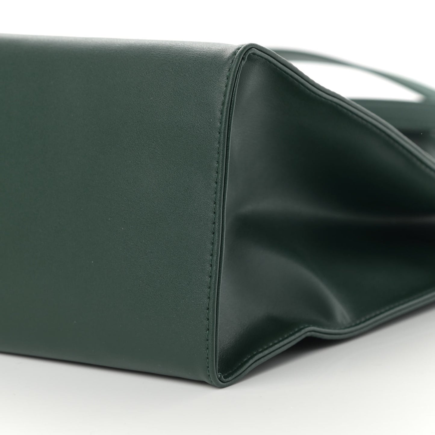 Vegan Leather Medium Shopping Bag Dark Olive