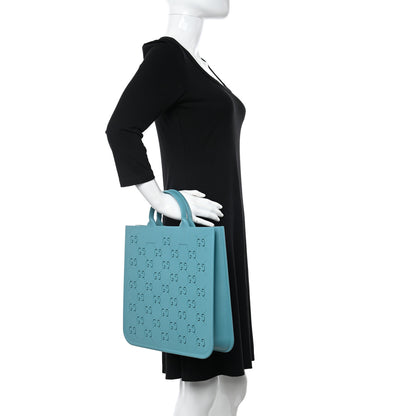Gucci Rubber Kids GG Tote Dusty Azure 2 of 11