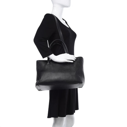 Chanel Calfskin Cerf Executive Shopper Tote Black 2 of 11