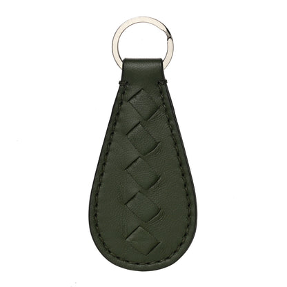 Bottega Veneta Nappa Intrecciato Key Ring Dark Green 1 of 6