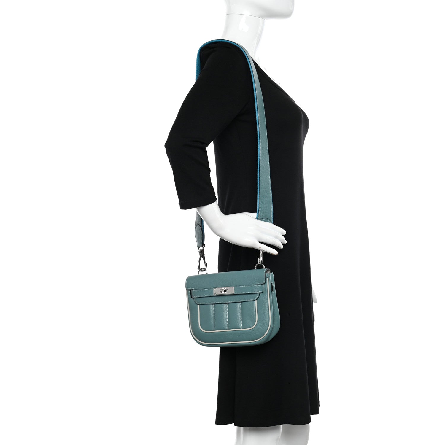 Hermes Evercolor Mini Sac Berline Ciel Gris 2 of 9