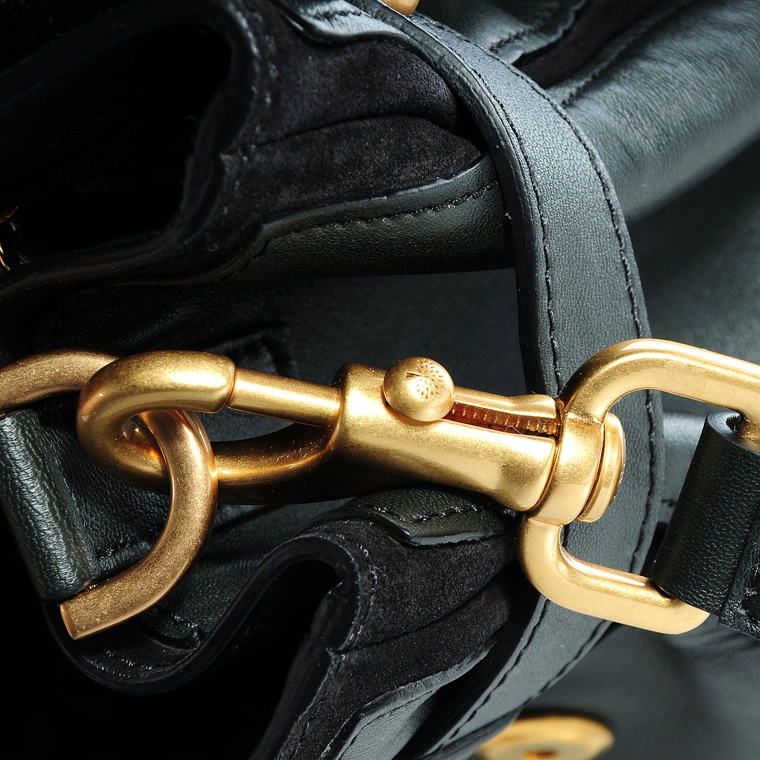 Mulberry Nappa and Suede Alexa Satchel Evergreen 5 of 15
