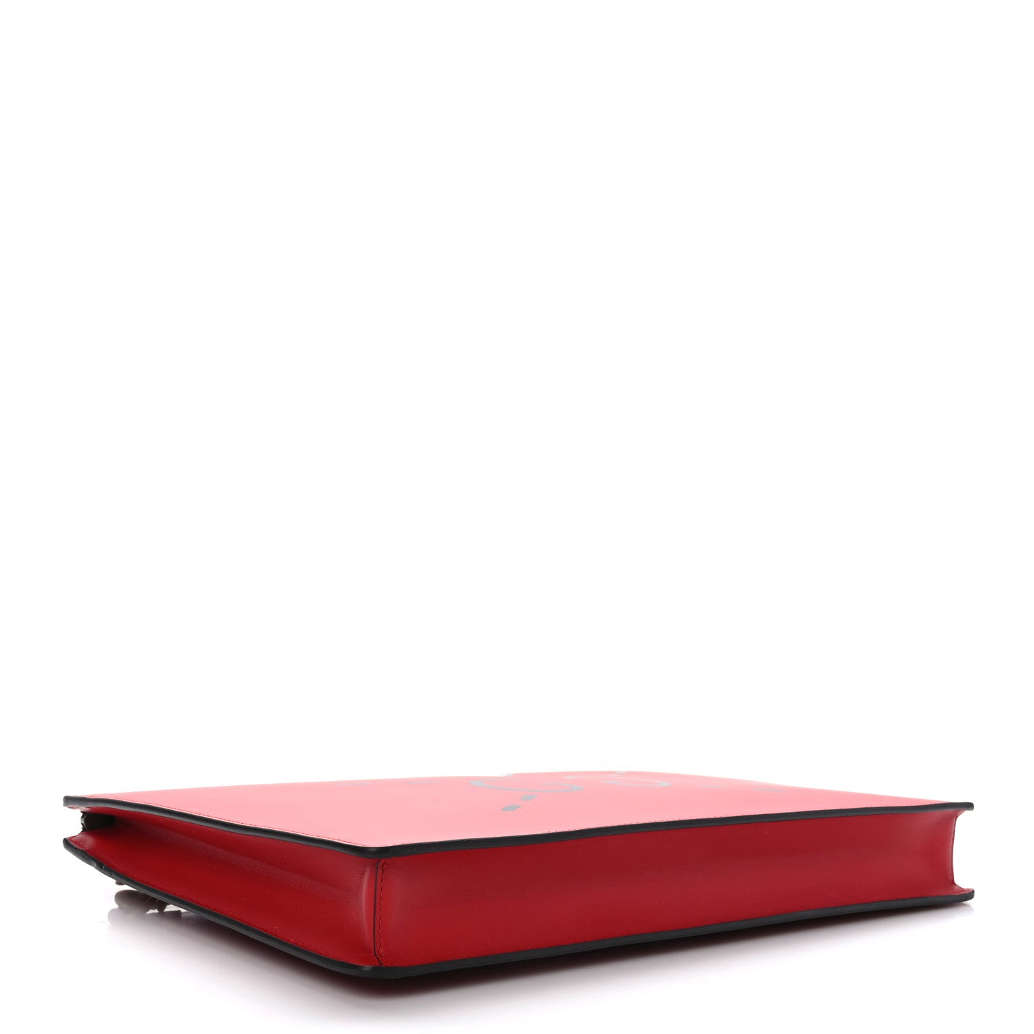 Gucci Calfskin GucciGhost Print Medium Documents Holder Hibiscus Red 4 of 9