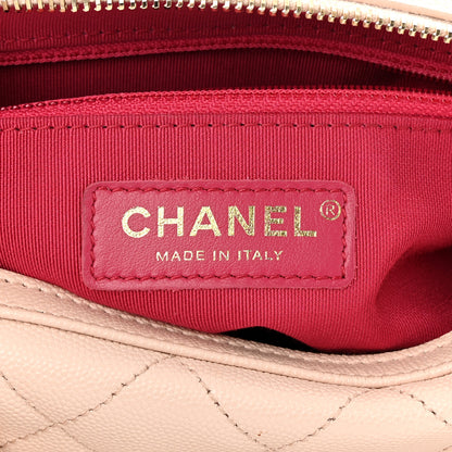 Chanel Caviar Quilted Small Fashion Therapy Bowling Bag Beige 6 of 11