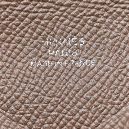 Hermes Epsom Calvi Card Case Etoupe 6 of 8