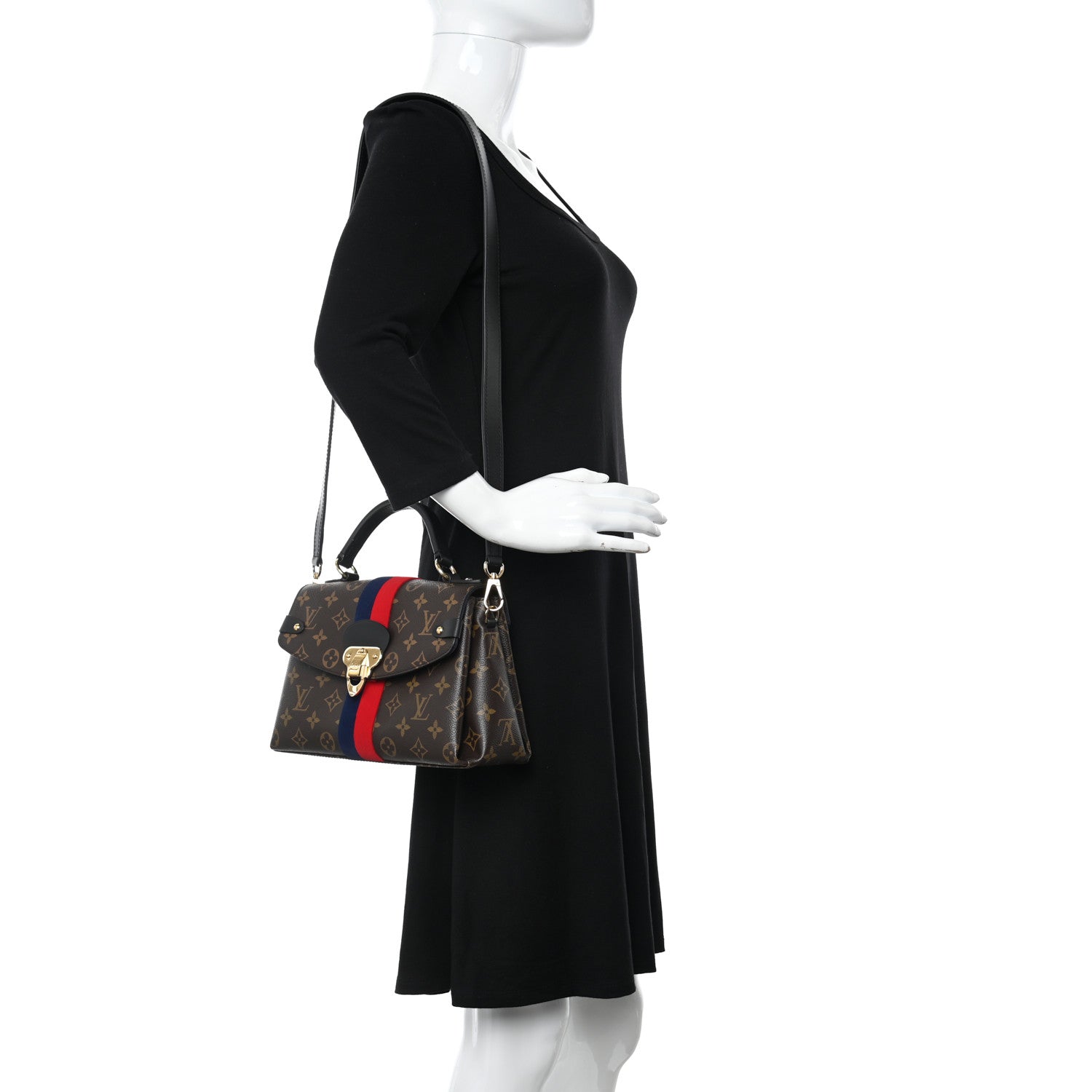 Louis Vuitton Monogram Georges BB Marine Cherry 2 of 9