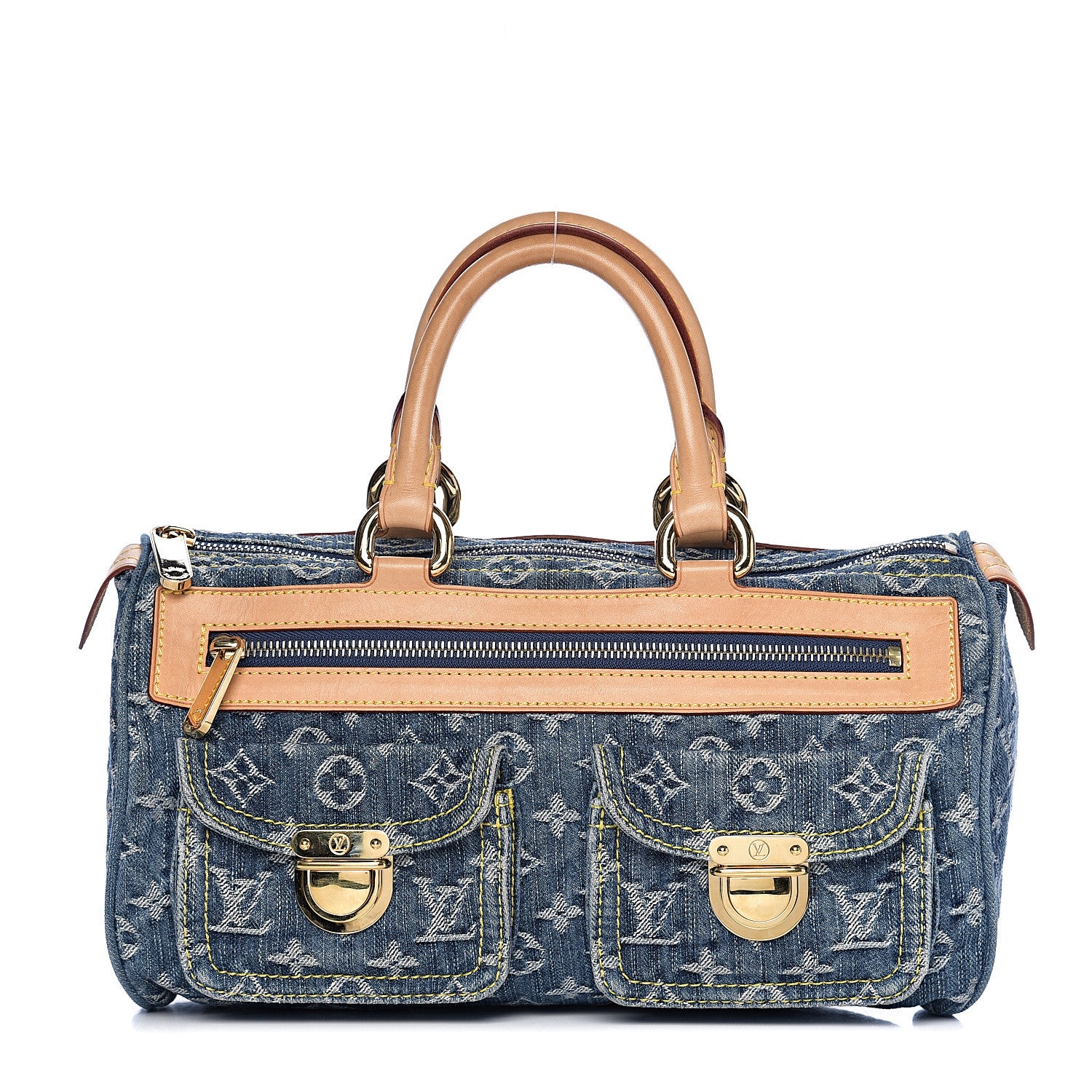 Louis Vuitton Monogram Denim Neo Speedy Blue 1 of 9