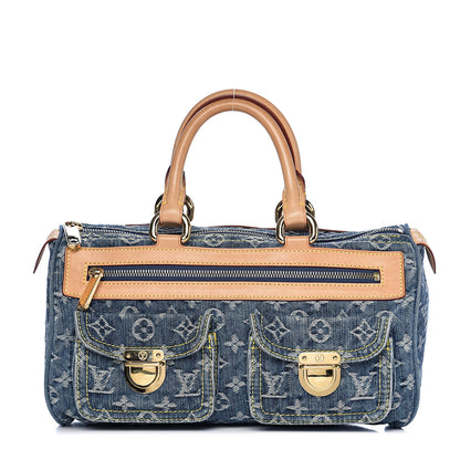 Louis Vuitton Monogram Denim Neo Speedy Blue 1 of 9