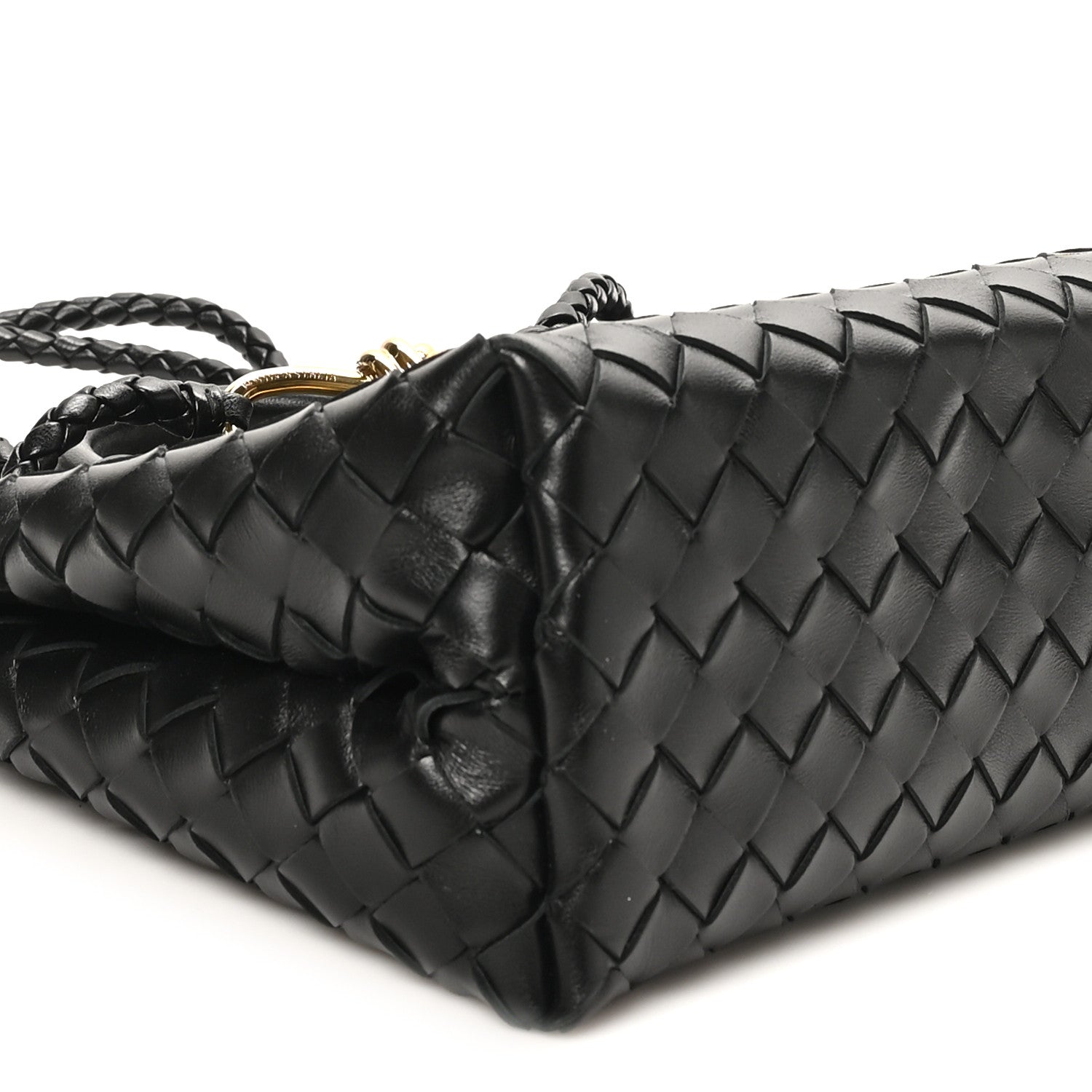 Bottega Veneta Nappa Intrecciato Small Andiamo Shoulder Bag Black 4 of 9