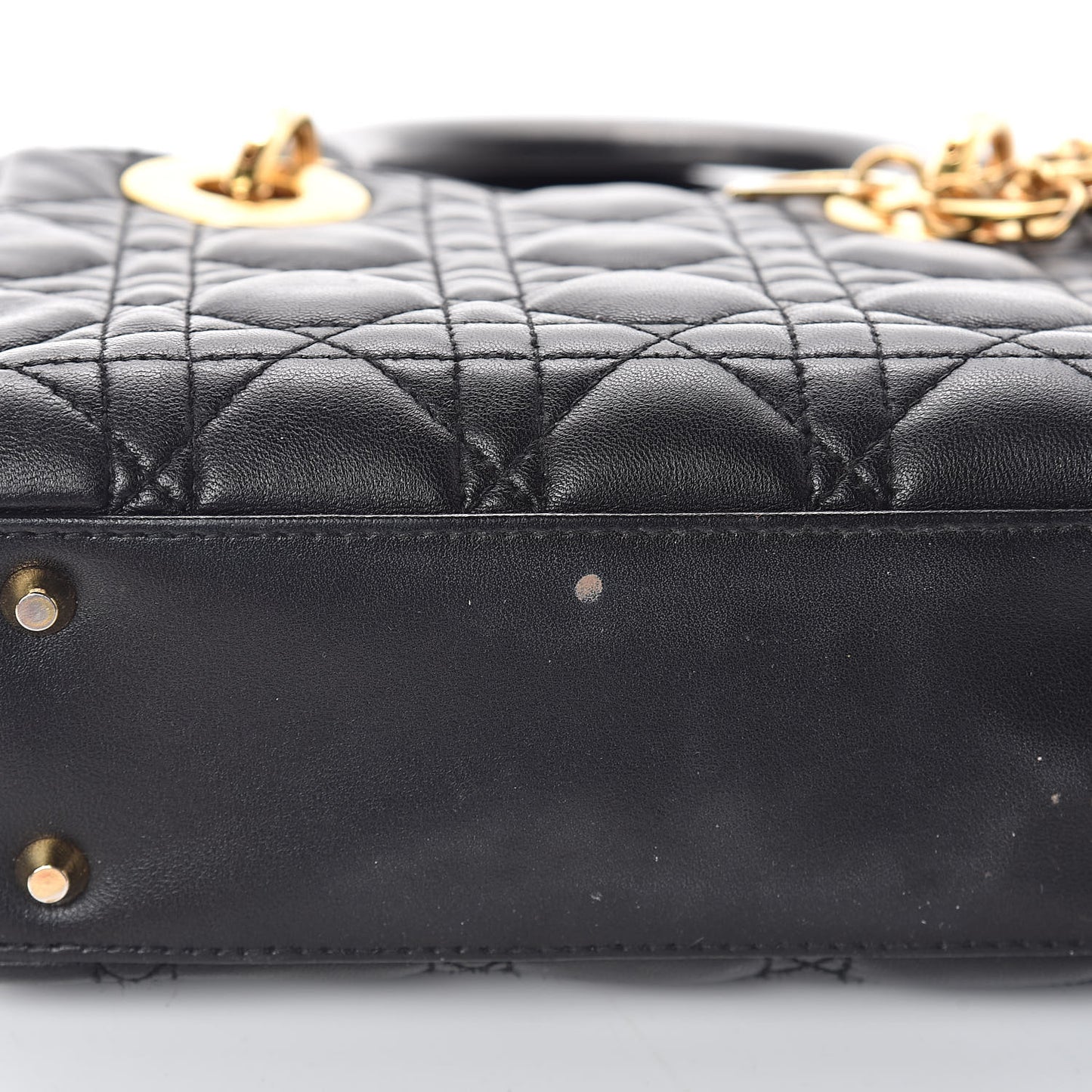 Lambskin Cannage Mini Lady Dior Black