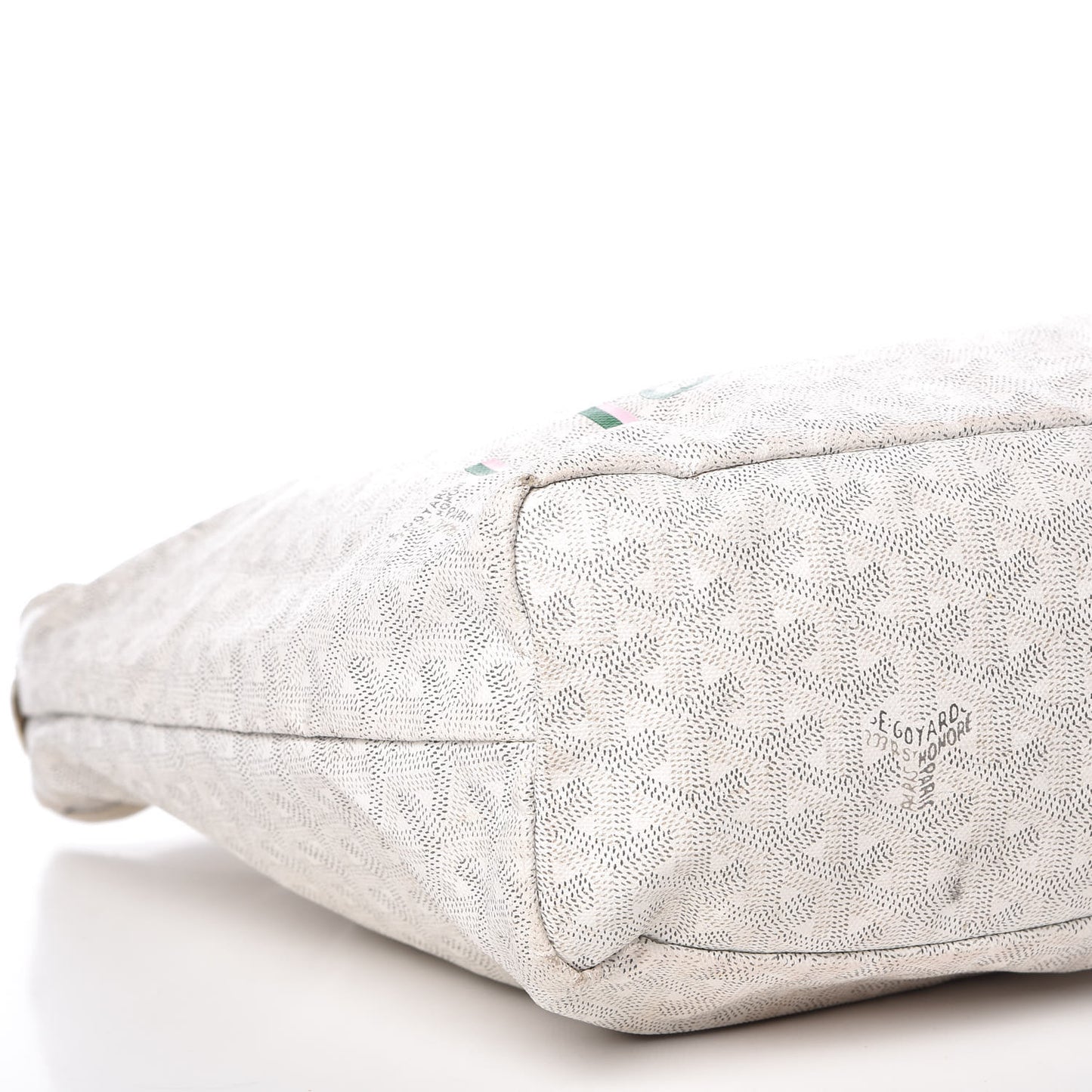 Goyardine Fidji Zip Hobo White