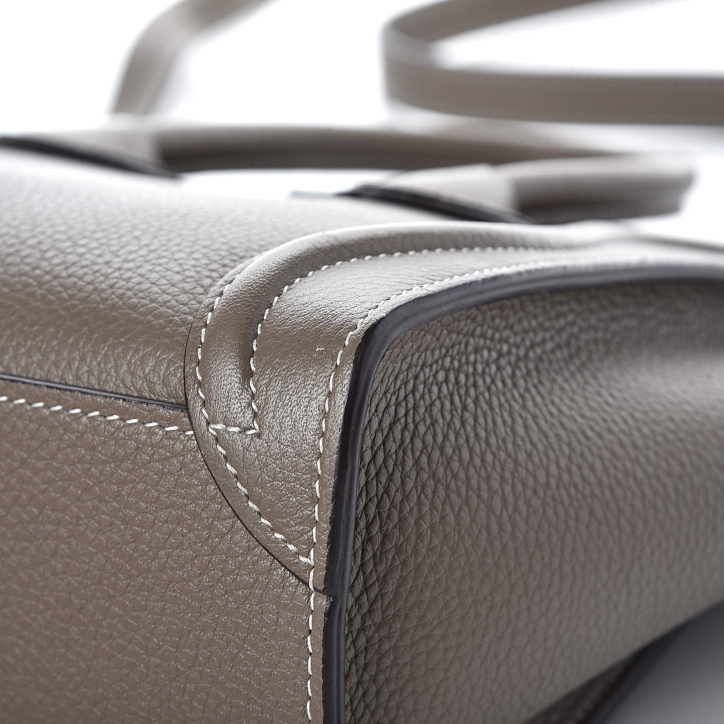Drummed Calfskin Nano Luggage Souris