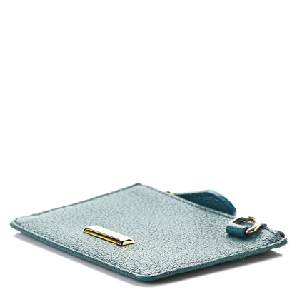 Burberry Goatskin Coin Case Card Holder Blue 7 of 7