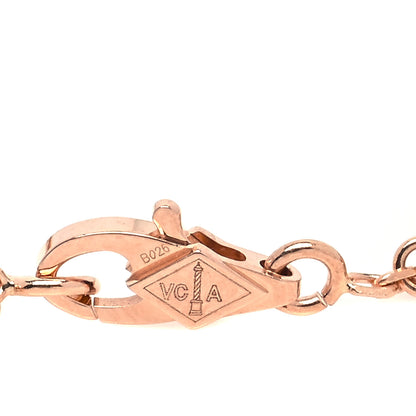 Van Cleef & Arpels 18K Rose Gold 6 Motifs Sweet Alhambra Bracelet 4 of 7