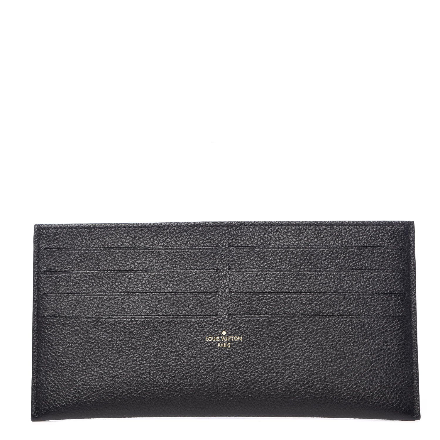 Louis Vuitton Calfskin Felicie Chain Wallet Card Holder Insert Black 1 of 6