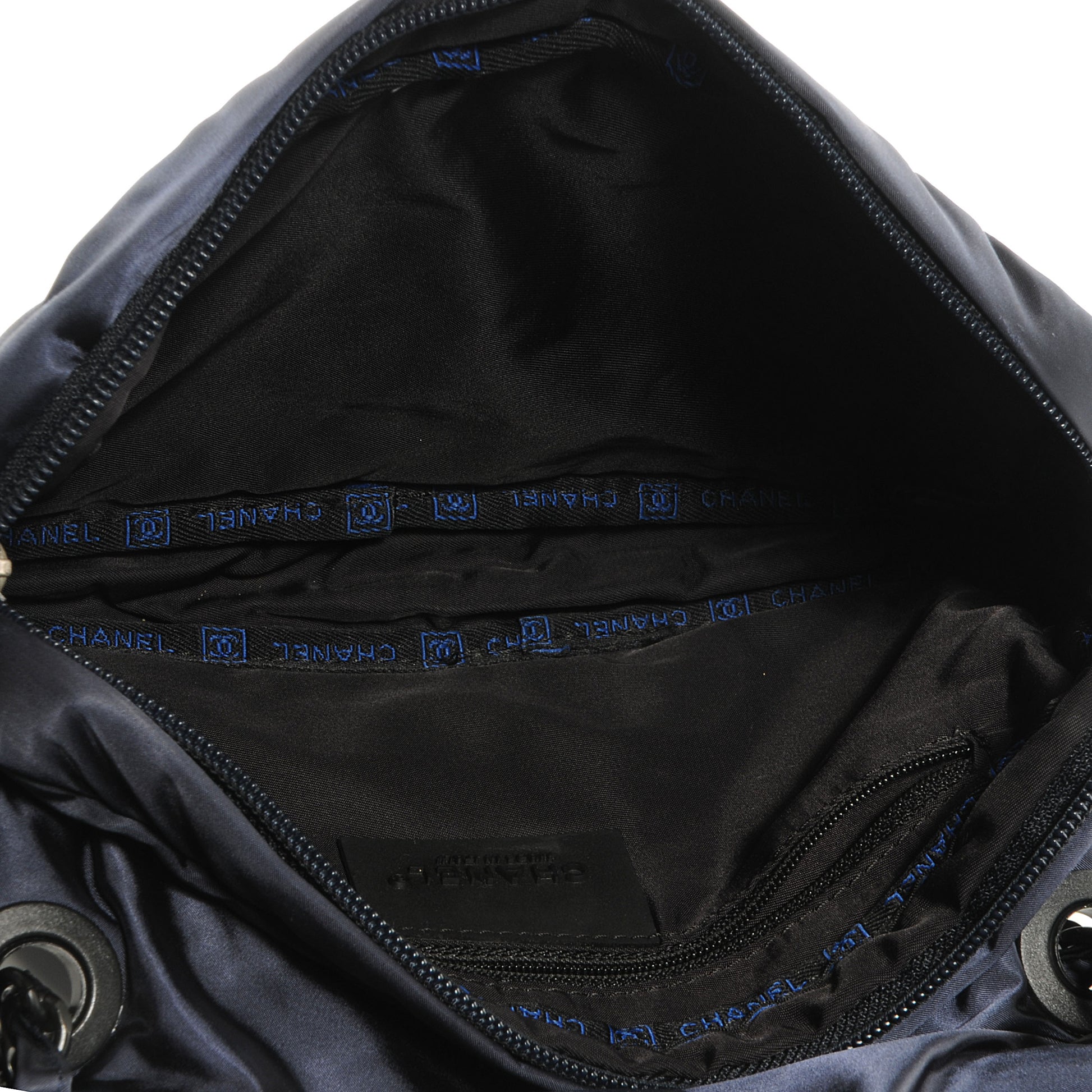 Chanel Nylon Quilted Sport Flap Bag Navy 5 of 9