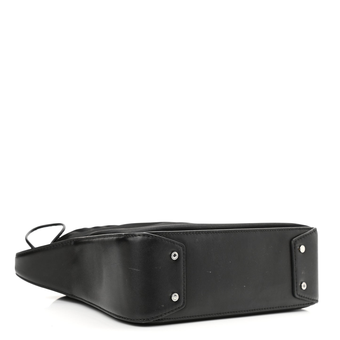 Lambskin Nylon Small Ryan Bag Black